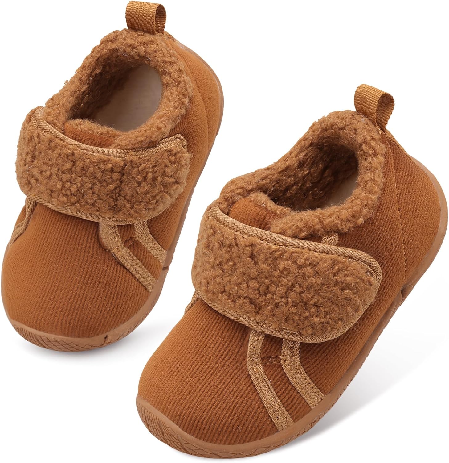 

Детские тапочки Демон-сороконожка для малышей, пушистые домашние тапочки для детей, зимняя обувь для дома и улицы, регулируемые теплые кроссовки Centipede Demon, Aolid Abrown