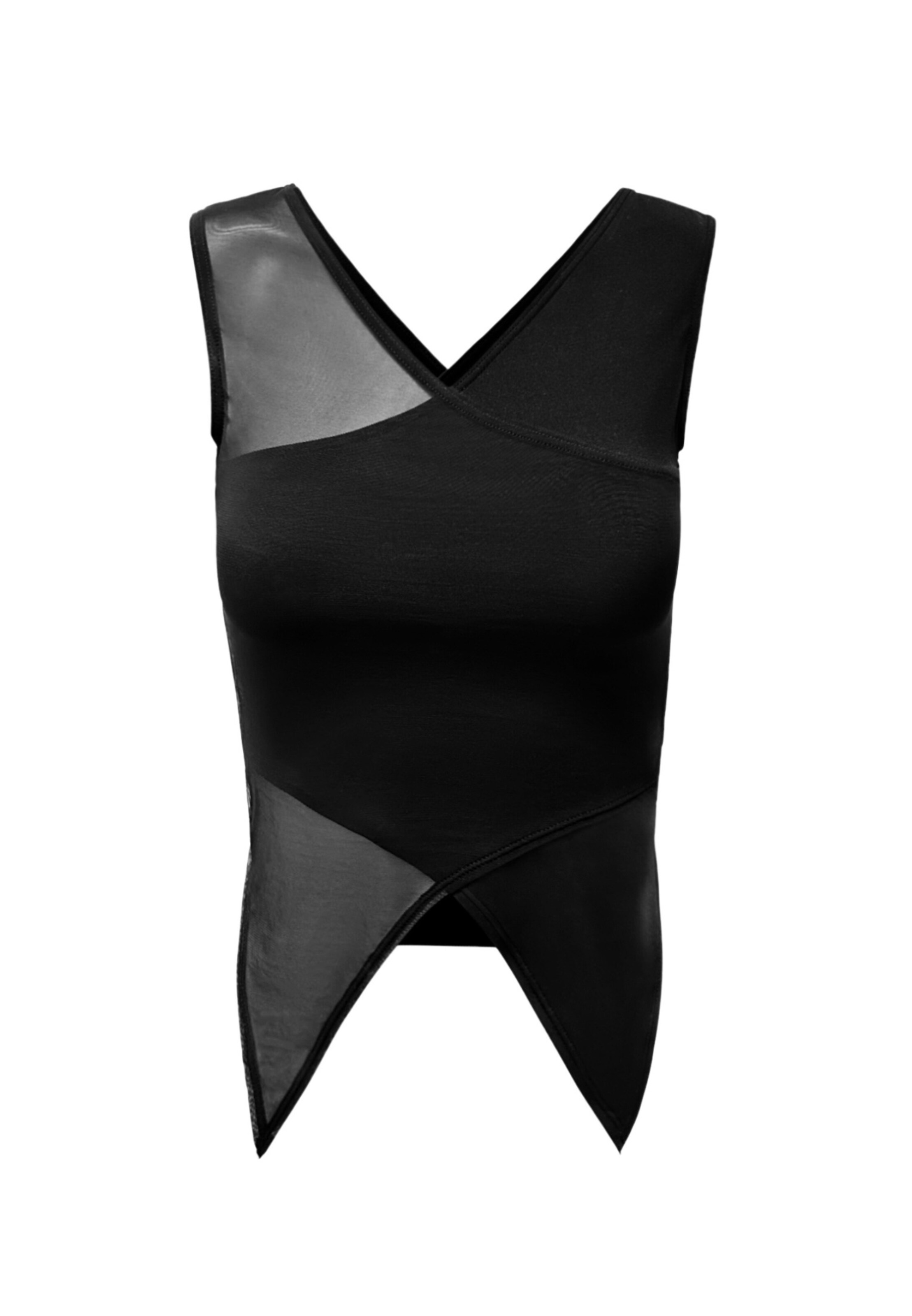 

OW Collection Топ 'Domino' в черном цвете