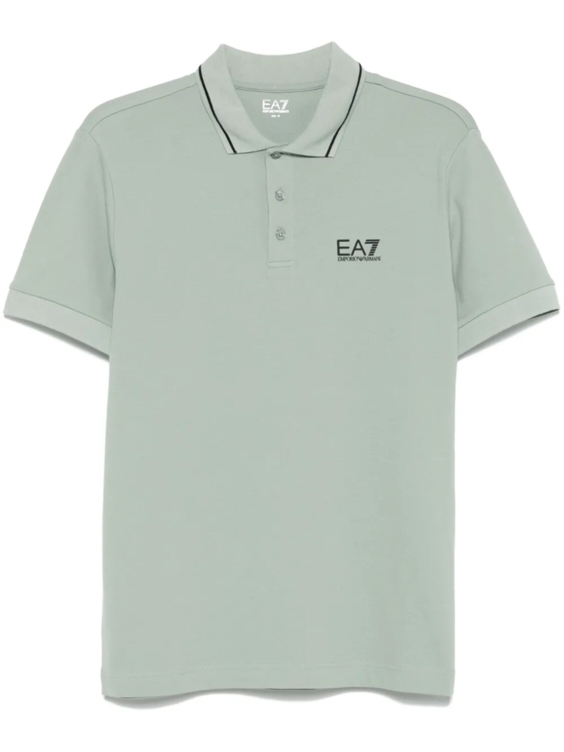 

Рубашка-поло Ea7 Emporio Armani из ткани пике, зеленый