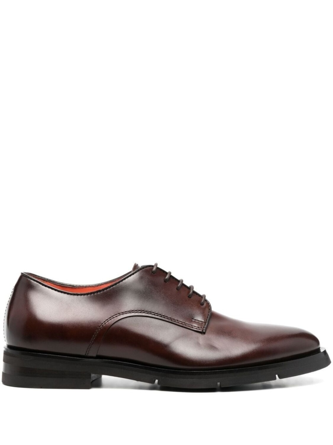 

Santoni туфли дерби на шнуровке, коричневый
