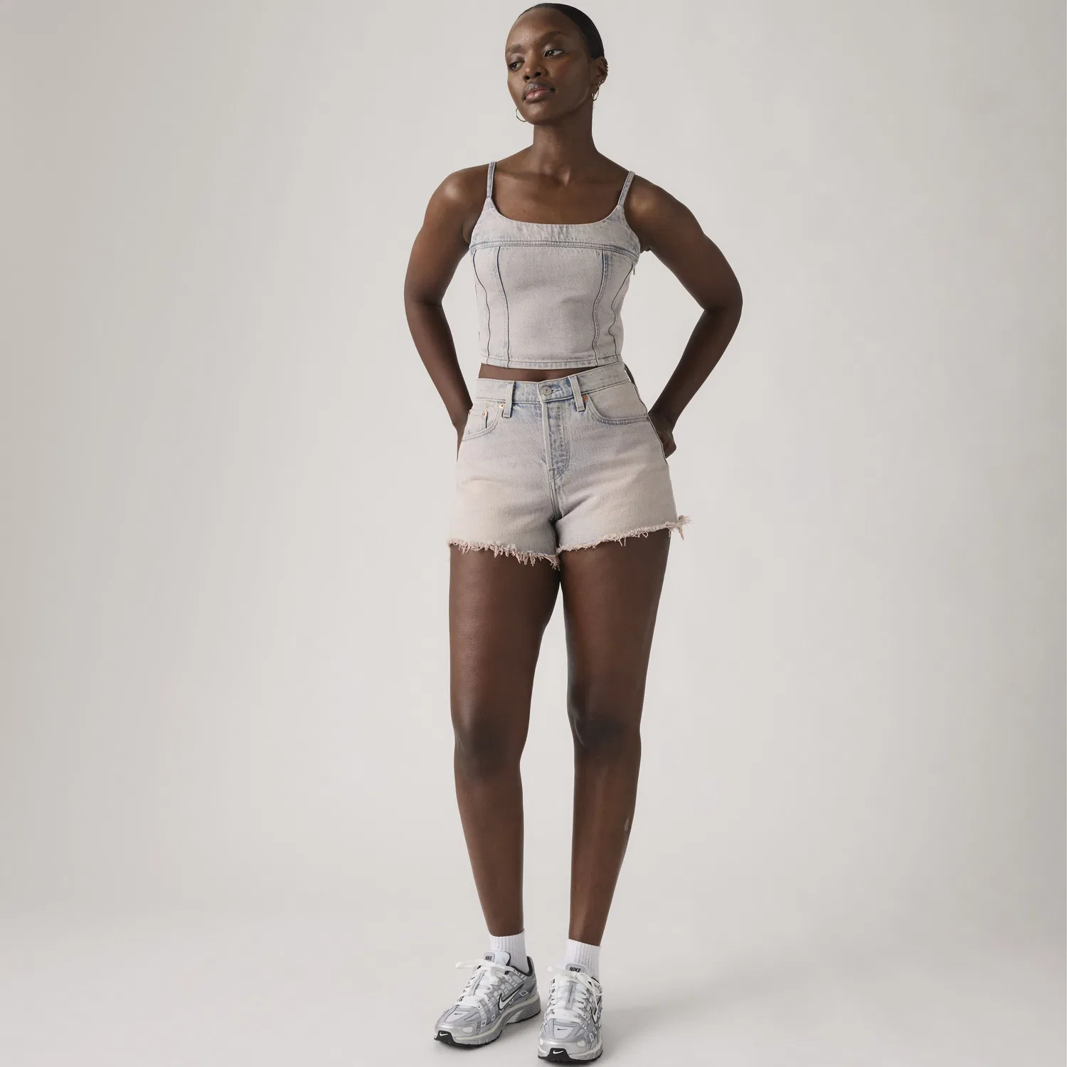 Женские шорты с высокой посадкой 501 Original Fit Curve Levi's, Pink