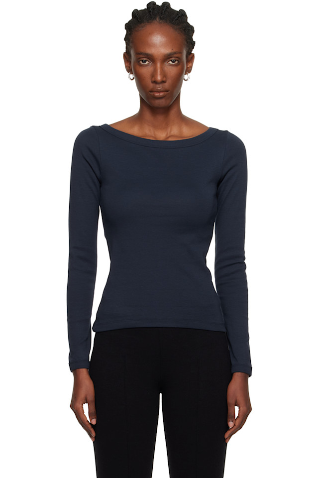 

Футболка с длинными рукавами Steffi Flore Flore, темно-синий