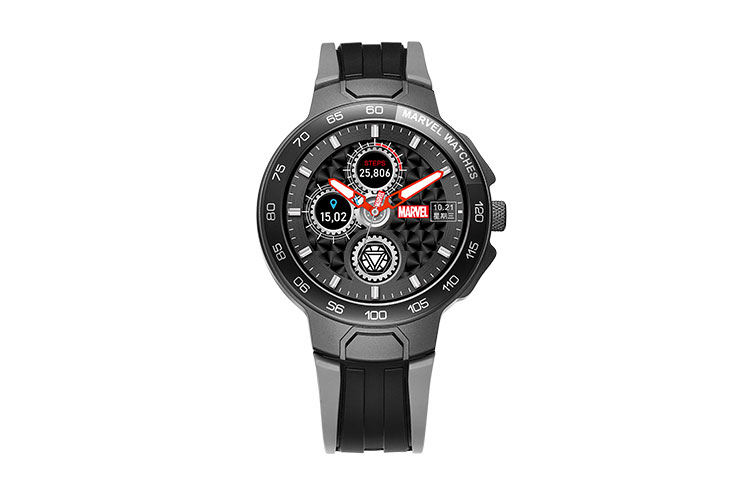 

MARVEL Часы Hero Collection Electronic Movement Silicone Strap Watch Unisex Black Dial MV-81100H