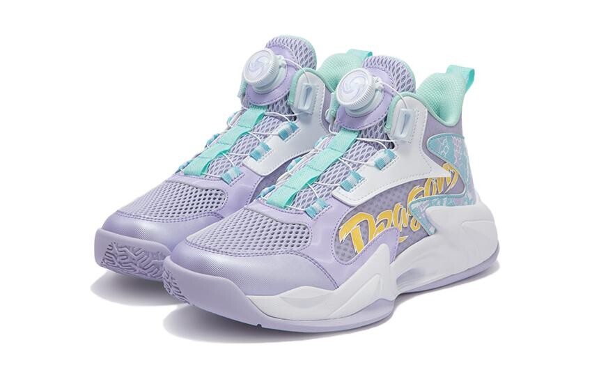 Детские баскетбольные кроссовки GS Low-top Snow Bruised/Белые Xtep, белый — фото 2