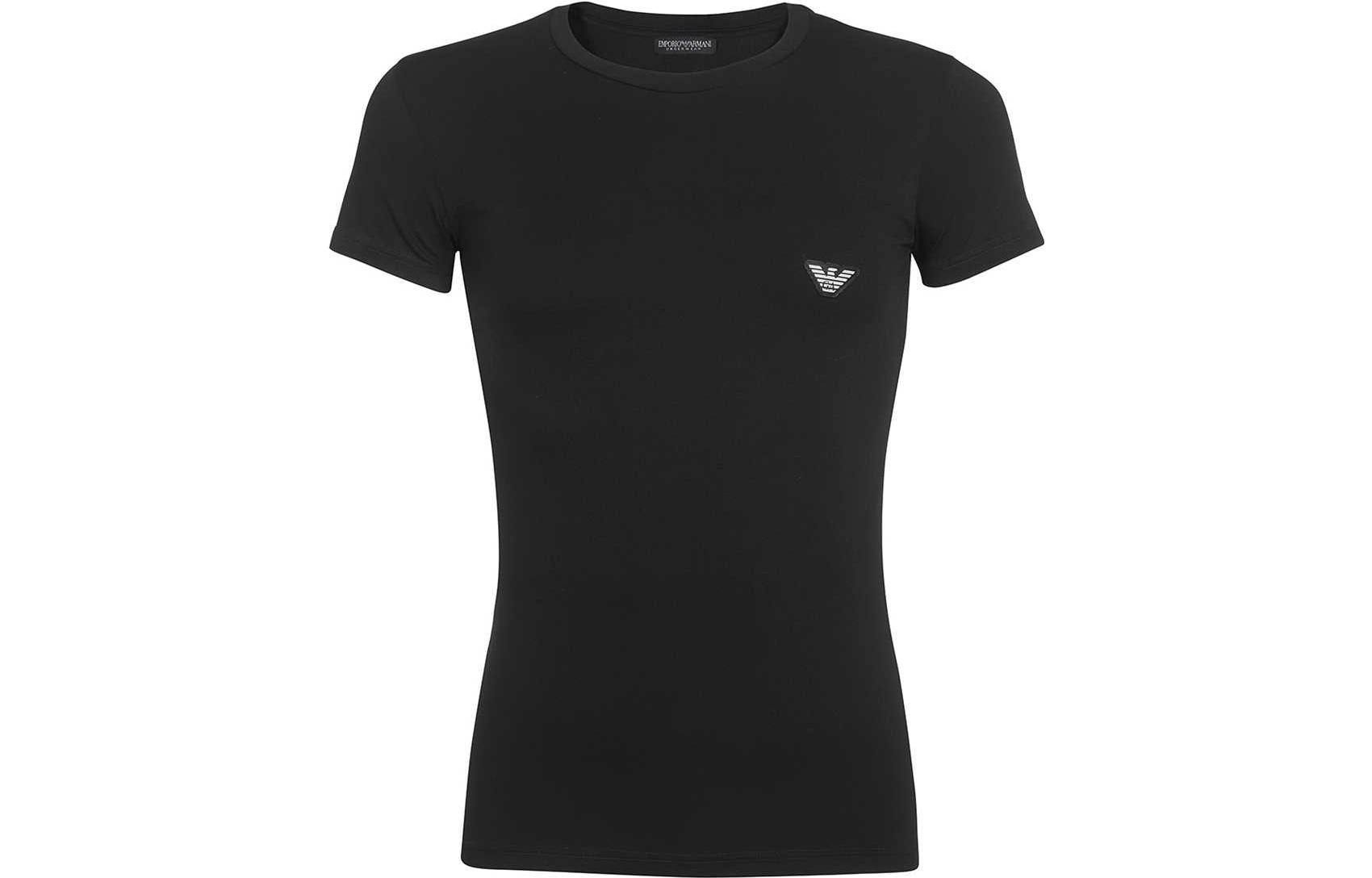 

EMPORIO ARMANI SS22 Обычная мужская футболка, черная