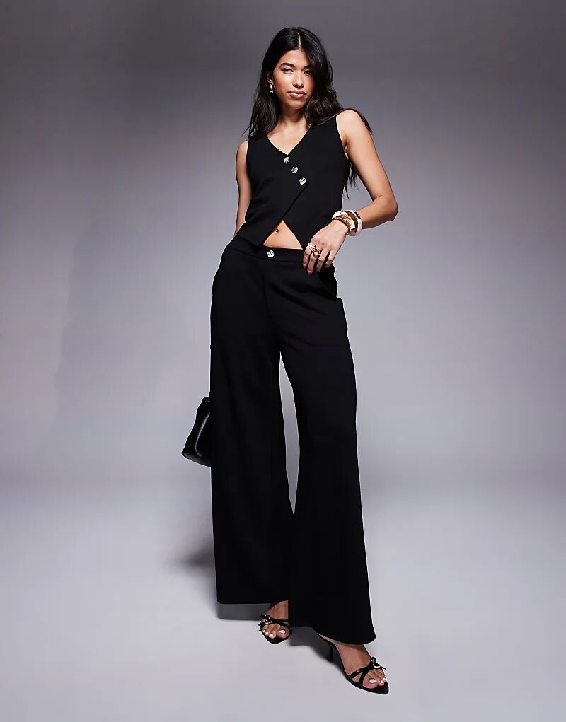 

Широкие брюки ASOS DESIGN черного цвета