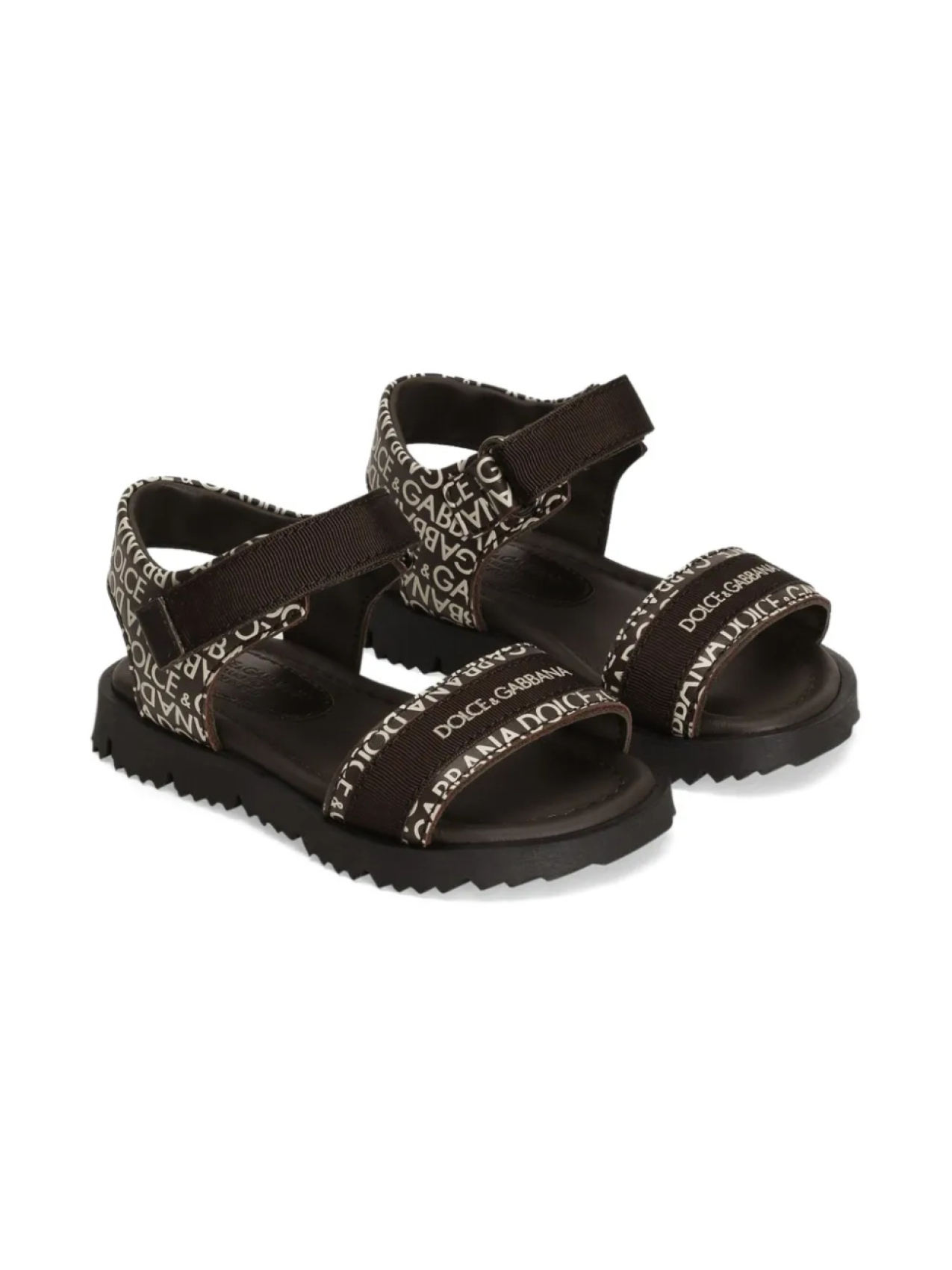 

Сандалии с логотипом Dolce & Gabbana Kids, черный