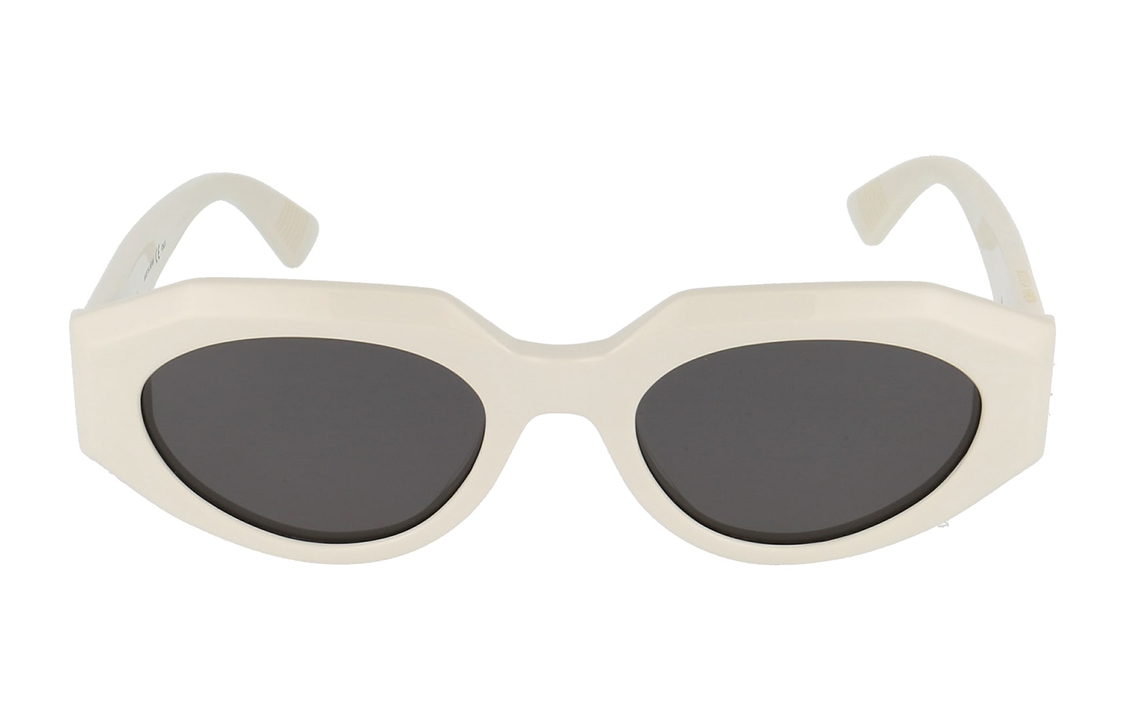Солнцезащитные очки Cat-Eye Frame Bottega Veneta, белые — фото 3