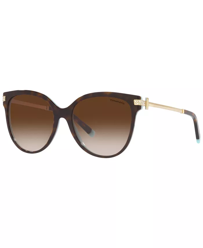 

Женские солнцезащитные очки Low Bridge Fit, TF4193BF Tiffany & Co., коричневый
