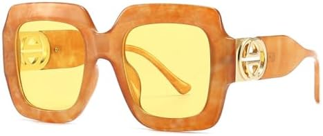 

Солнцезащитные очки в стиле ретро 2027 года, большие квадратные, для женщин, в крупной оправе, для мужчин, винтажные панк-очки, защита от ультрафиолета UV400 MTZJH, C4 Sunglasses