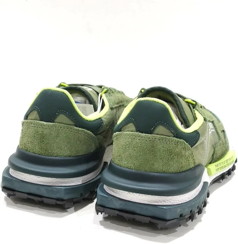 Кроссовки Lacoste Elite Active Khaki из нейлона и замши с текстурированной резиновой подошвой в стиле ретро 70-х — фото 4