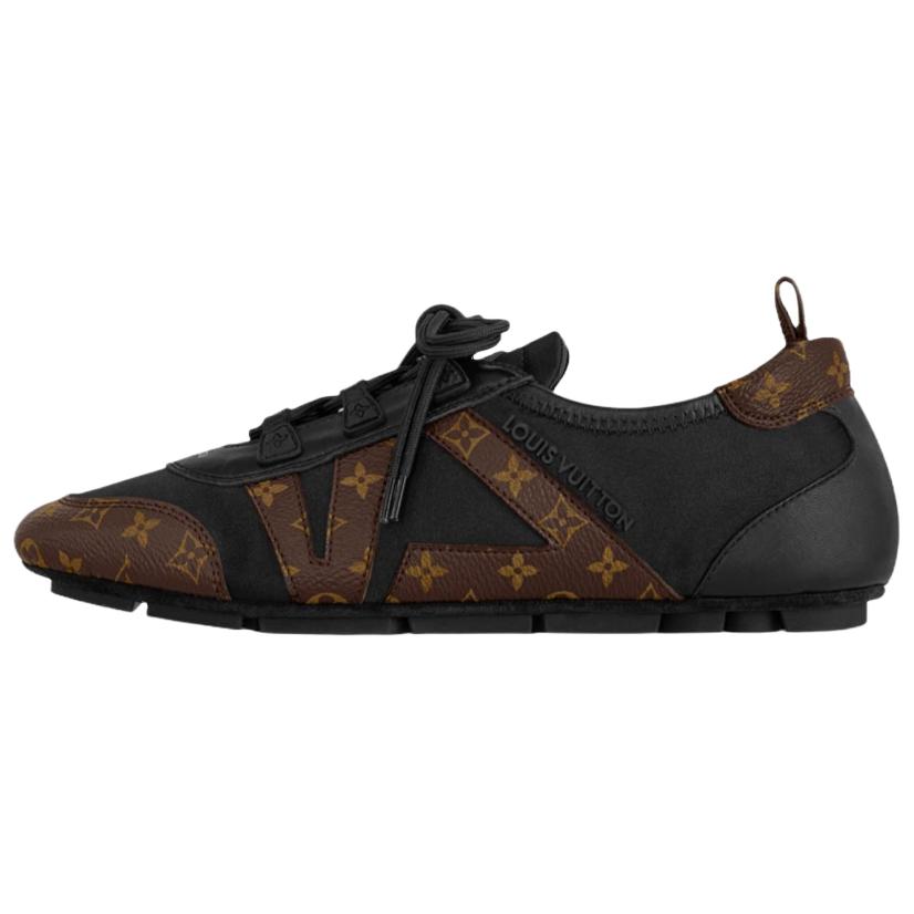 LOUIS VUITTON Кроссовки Sneakerina German Army, низкие, повседневные, женские, коричневые