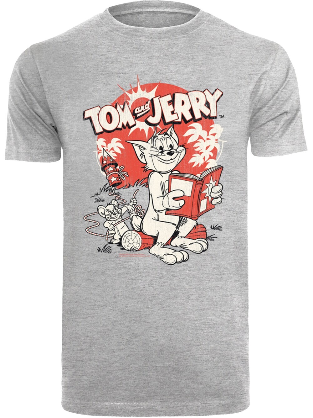 

Футболка F4Nt4Stic Tom und Jerry Rocket Prank, пестрый серый