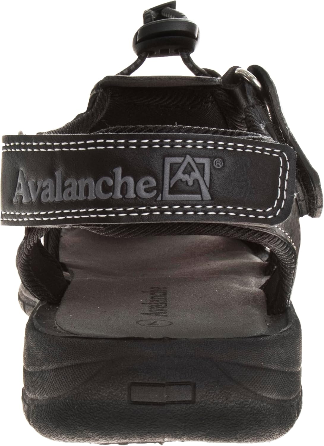 Мужские сандалии Avalanche с закрытым носком и регулируемым ремешком, черный — фото 3