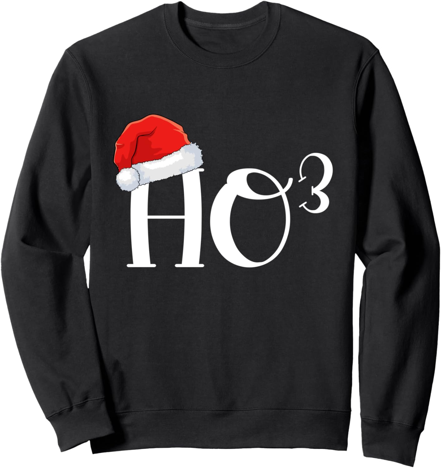

Забавная рождественская толстовка с изображением Санты и надписью «Хо-хо-хо в третьей степени» для любителей математики Merry Xmas Funny Family Matching Christmas Gifts, черный