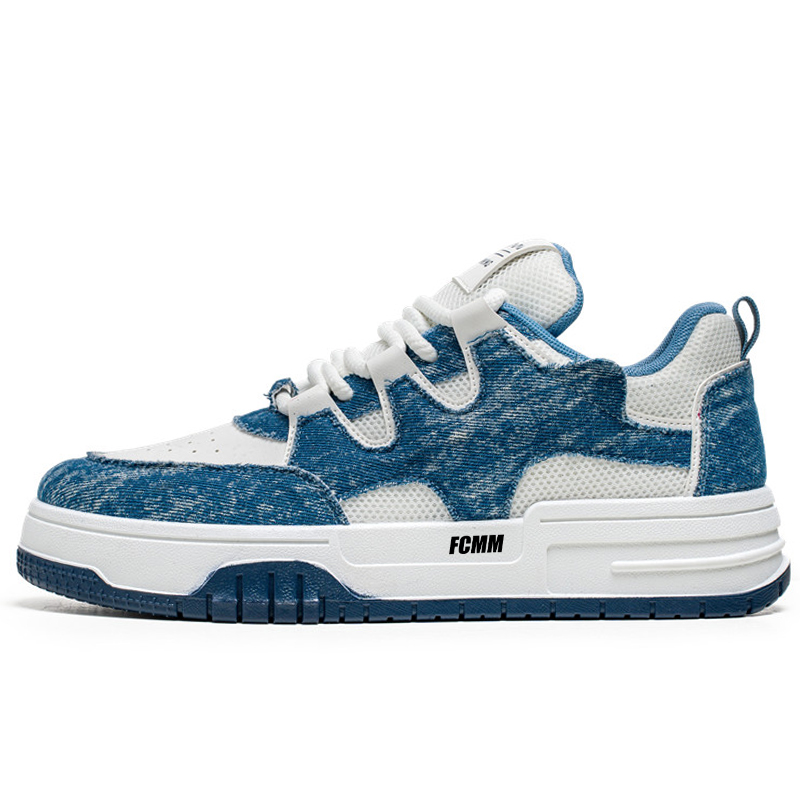 

Нескользящие, износостойкие, легкие, дышащие низкие мужские кроссовки для скейтбординга FCMM, Dark Blue