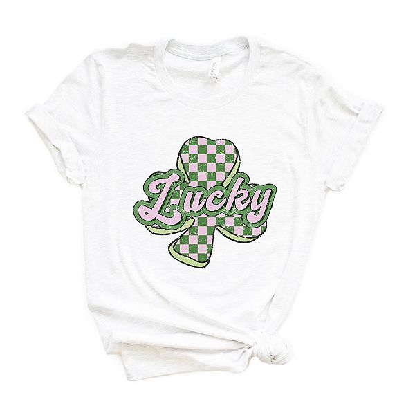 

Футболка Lucky с принтом в клетку в стиле гранж Simply Sage Market, White, Белый, Футболка Lucky с принтом в клетку в стиле гранж Simply Sage Market, White