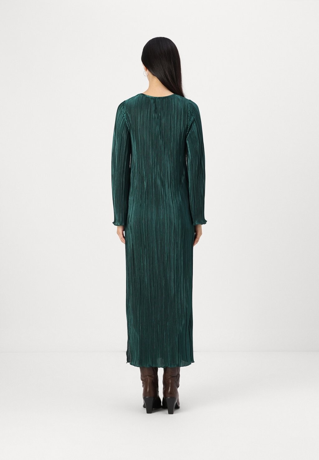 

Платье макси PCNORA O NECK ANKLE DRESS Pieces, темно-зеленый