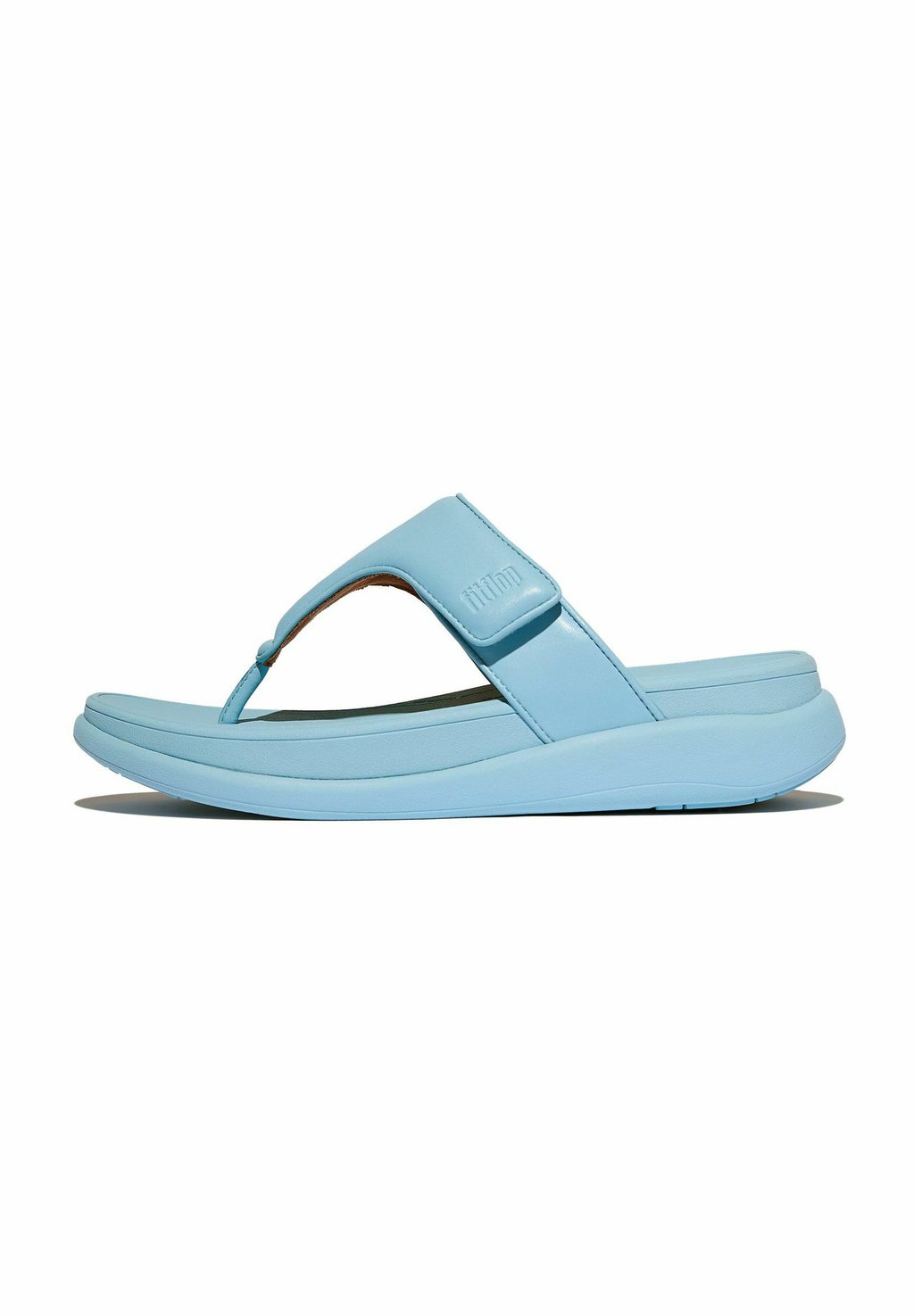 Сандалии с Т-образной застежкой ZEHENTRENNER F-MODE GO ADJUSTABLE FitFlop, светло-голубой