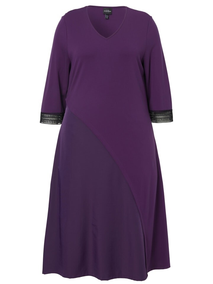 

Платье до колена Ulla Popken Midikleid, цвет dunkelviolett