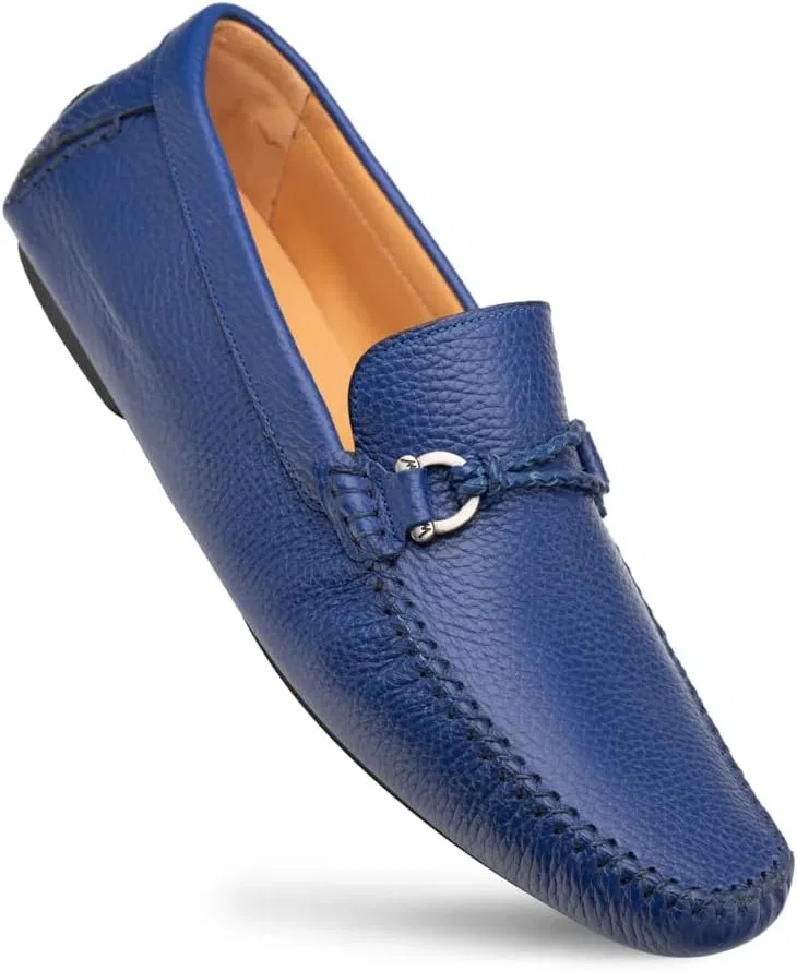 Лоферы Mezlan Moccasin, синий — фото 3