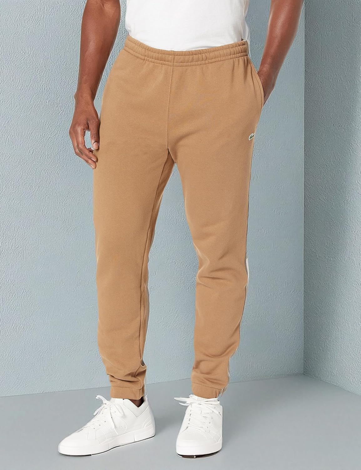 Lacoste мужские базовые зауженные спортивные штаны, Cookie Taping — фото 3