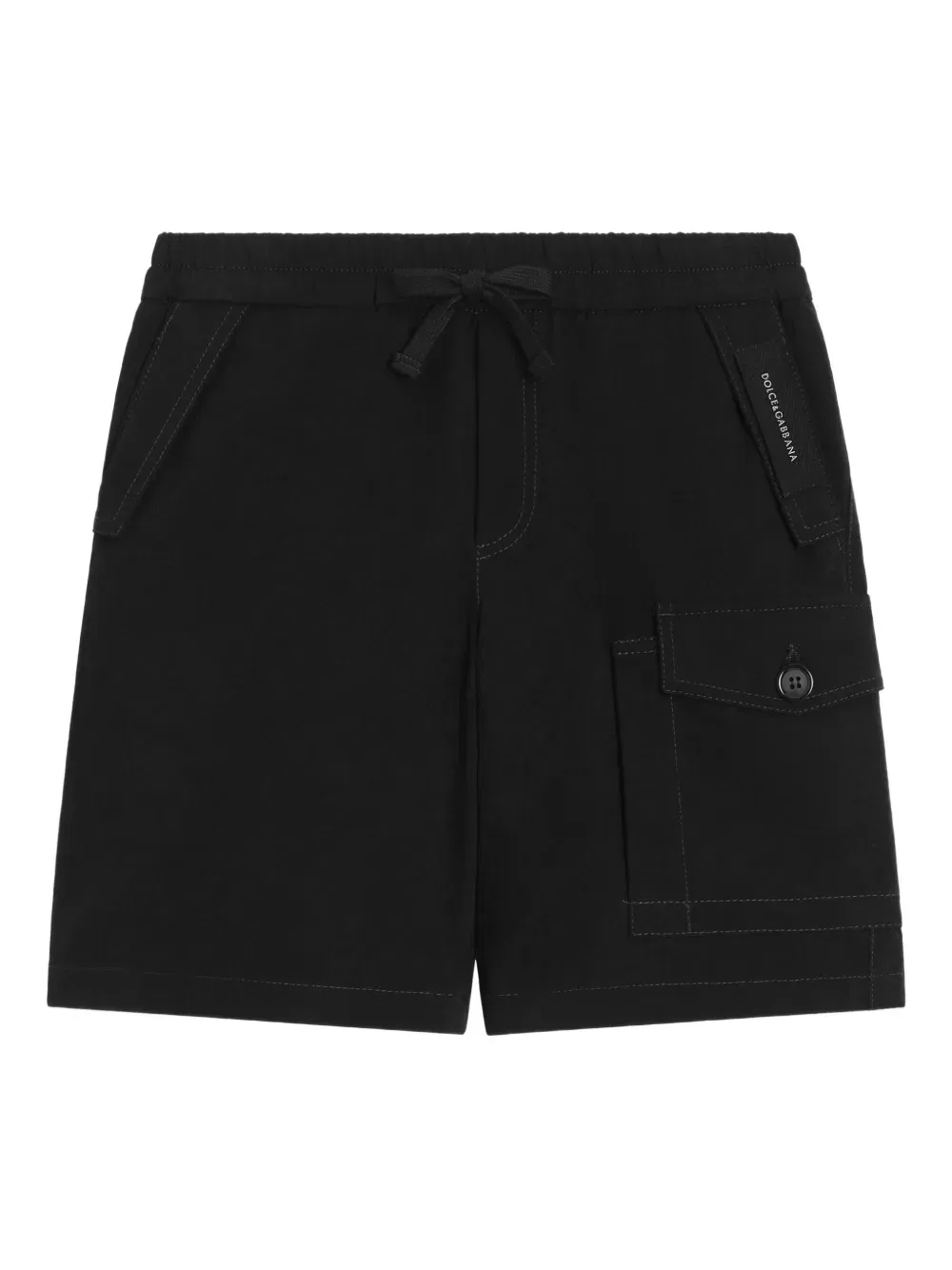Шорты на шнуровке Dolce & Gabbana Kids, черный