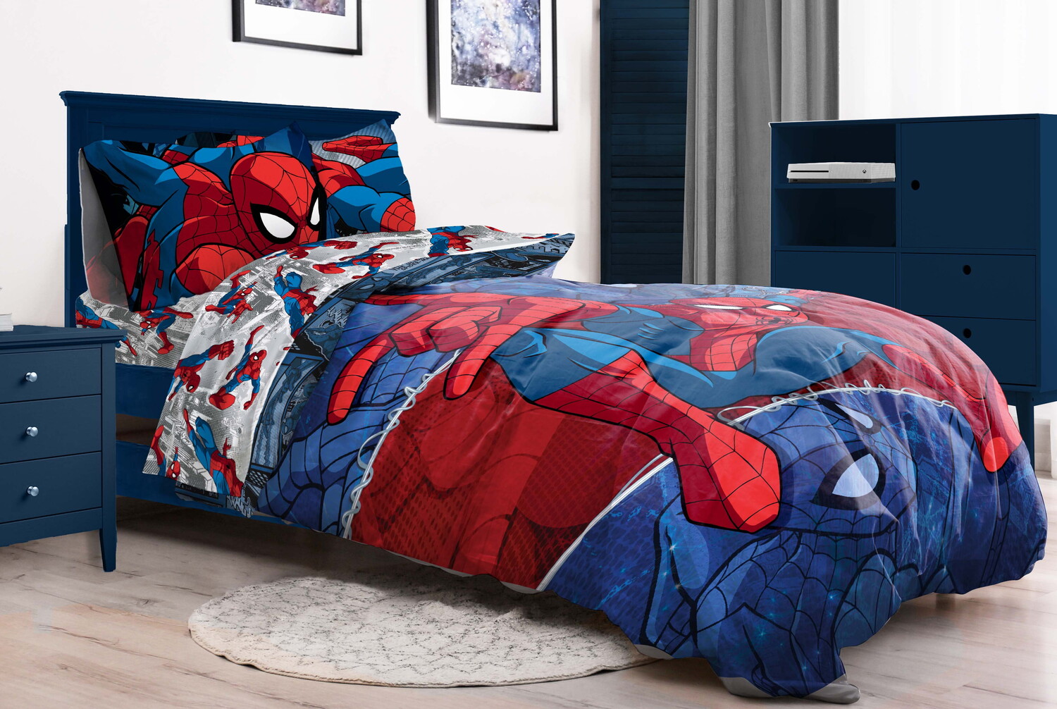 

Комплект постельного белья Spiderman Burst, синий