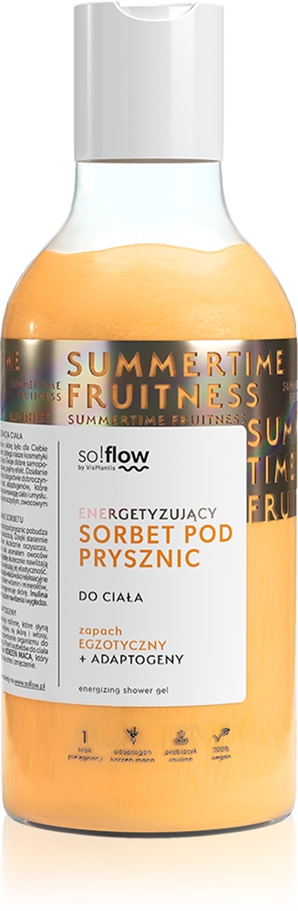 

Энергетический сорбет для душа, увлажняющий гель для душа So!Flow, 400 мл