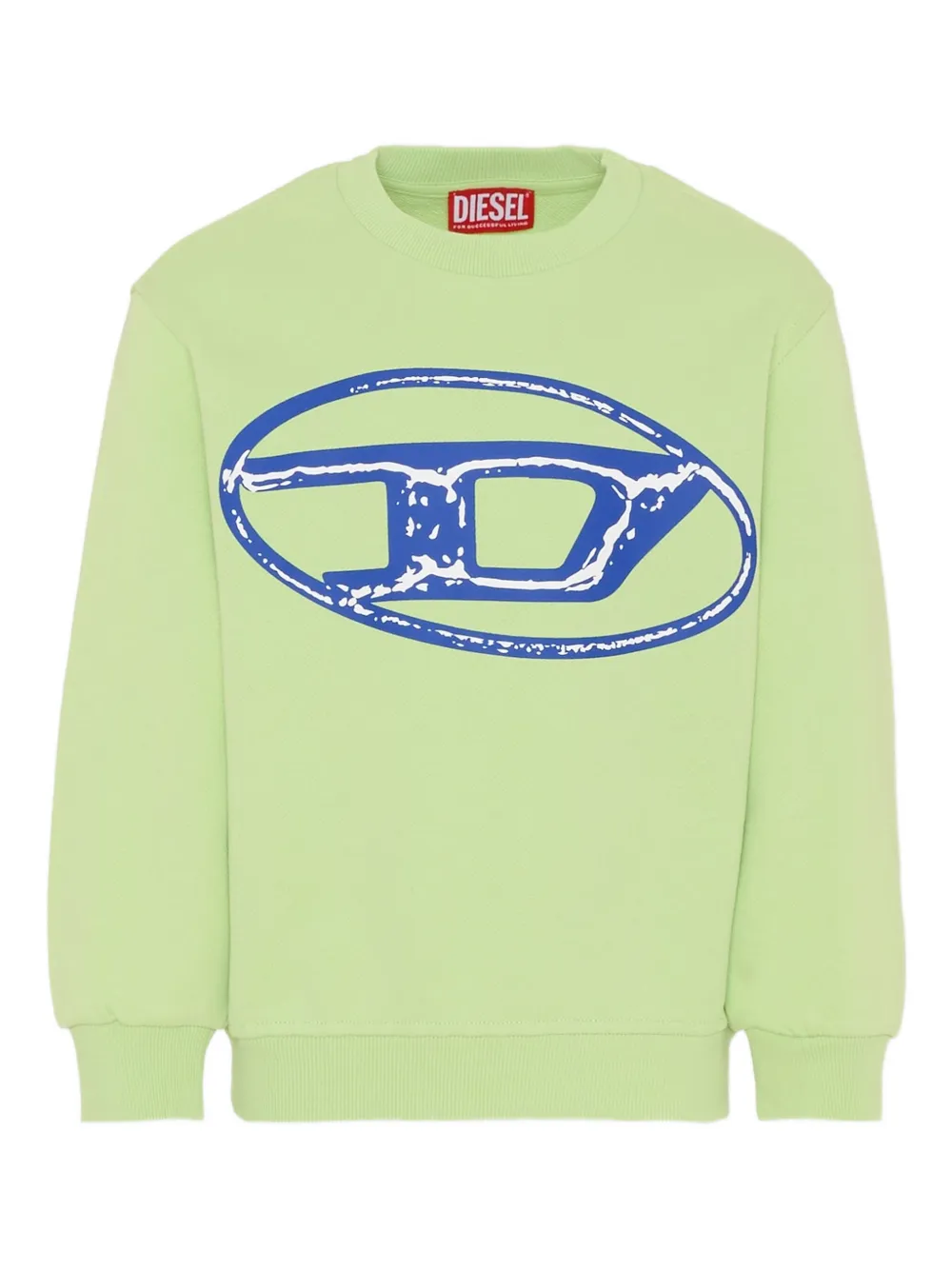 

Толстовка Sbonnie Over с логотипом Diesel Kids, зеленый