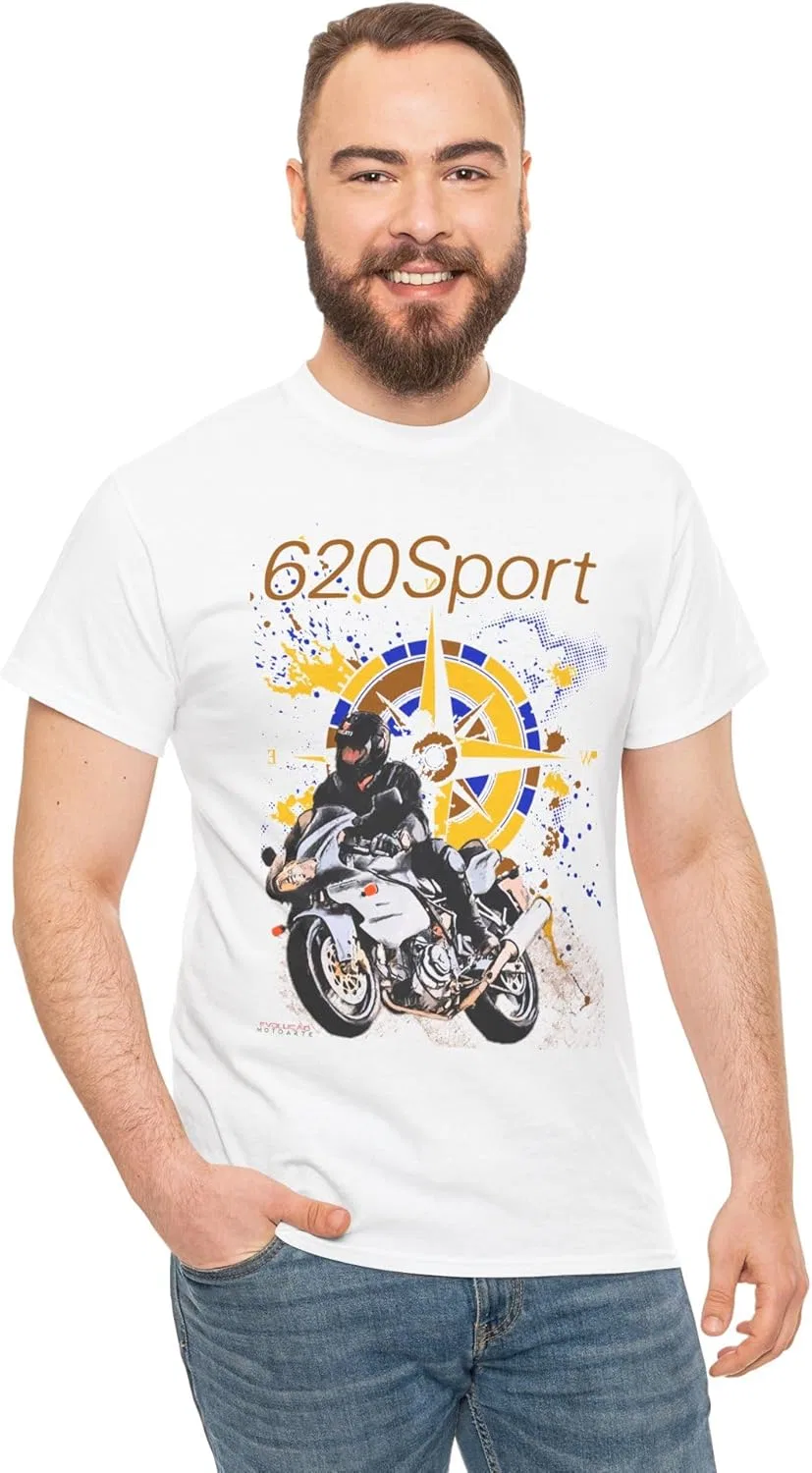 Футболка для поклонников 620 Sport - Итальянский V-образный двухцилиндровый двигатель с воздушным охлаждением - Классическая футболка Desmo — фото 2
