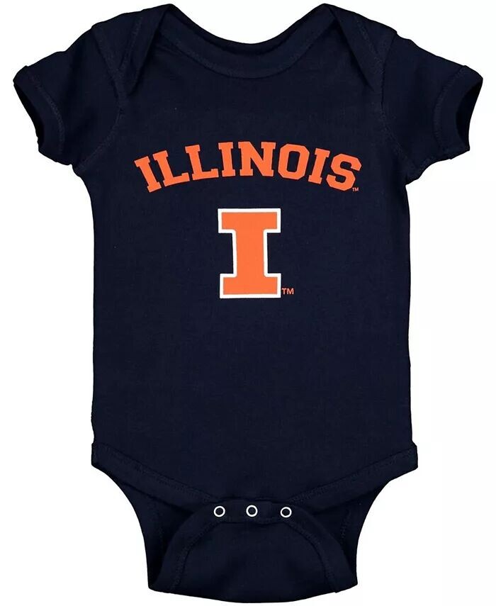 

Боди с логотипом Infant Navy Illinois Fighting Illini Arch Two Feet Ahead