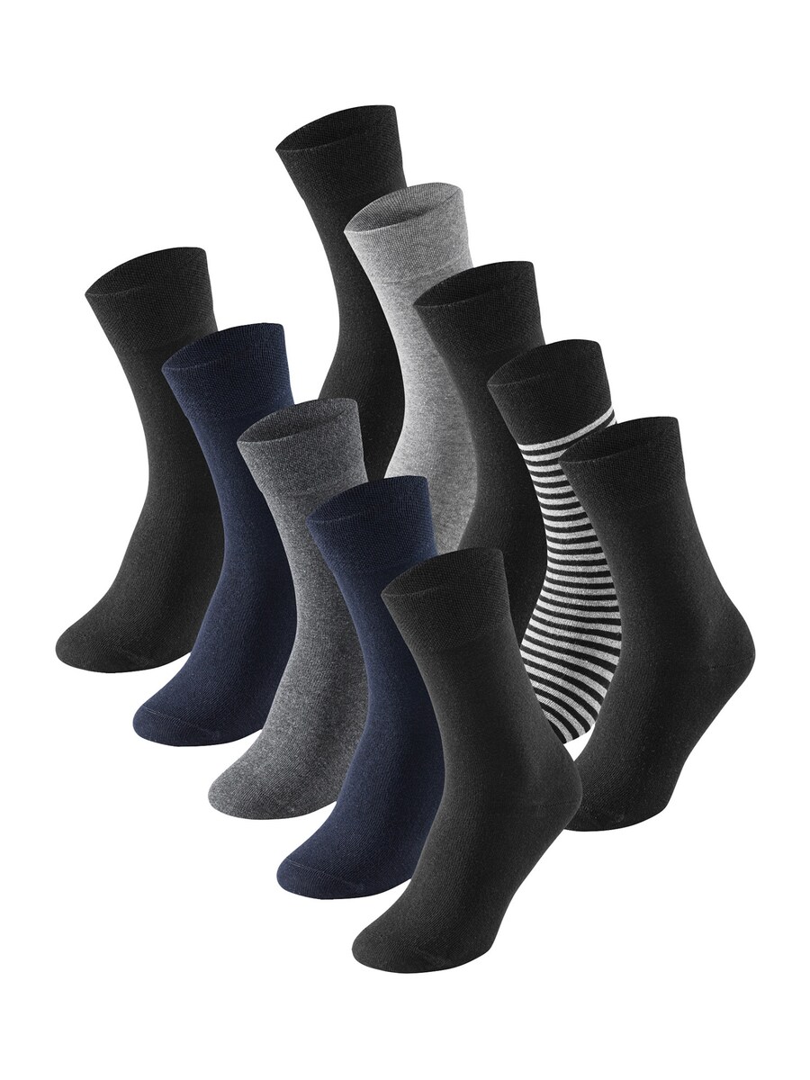 

Носки SCHIESSER Cotton Fit, цвет Blue/Grey/Black
