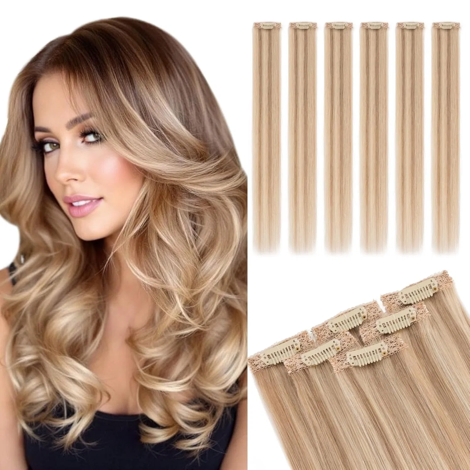 Накладные пряди MY-LADY Clip-In из натуральных волос, 6 штук, 25 см My-Lady