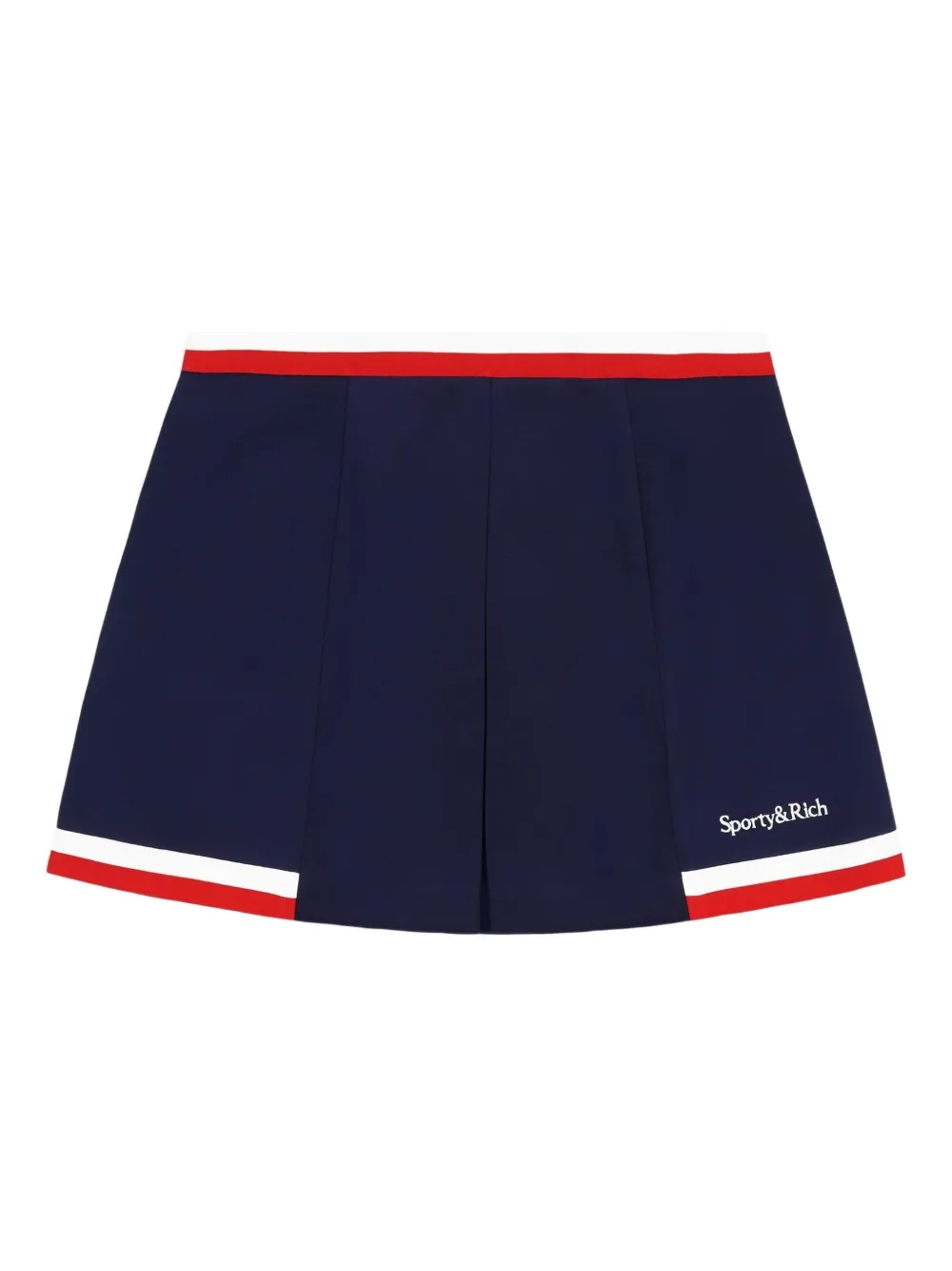 

Мини-юбка со складками и вставками Sporty & Rich, синий