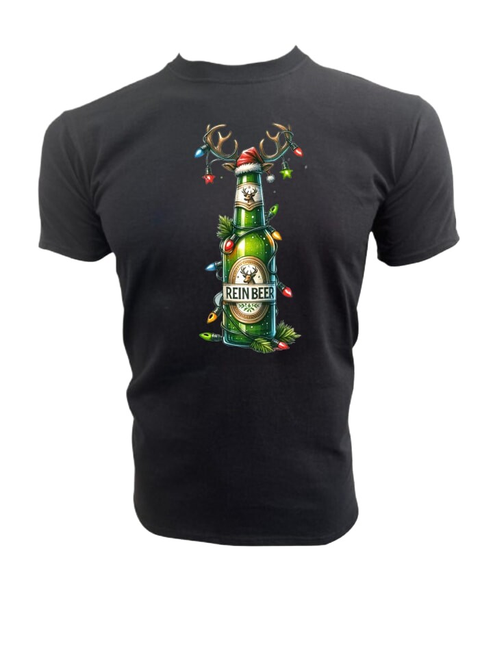 

Футболка PAULGOS Herren T-Shirt, Weihnachtsbier, черный