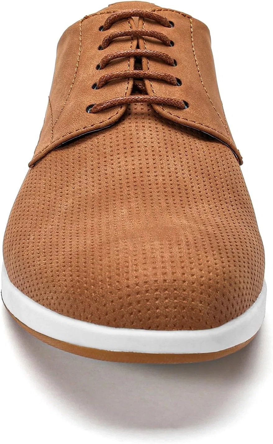 Allthemen Herren Freizeitschuhe Классические кроссовки дерби в стиле ретро в деловом стиле для Büro Spaziergang, Braun — фото 4