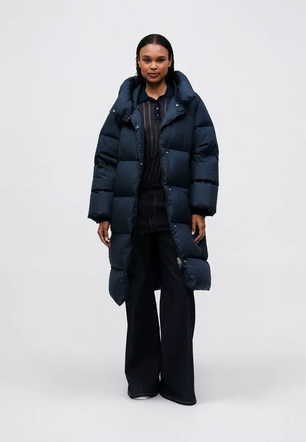 Водоотталкивающее пуховое пальто-накидка с длинным кроем Tommy Hilfiger, Dark Night Navy — фото 2