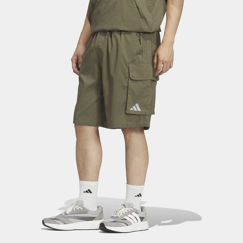 Мужские оливковые шорты-карго City Tech Woven от Adidas