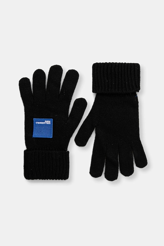 

Перчатки из смесовой шерсти Karl Lagerfeld Jeans, черный