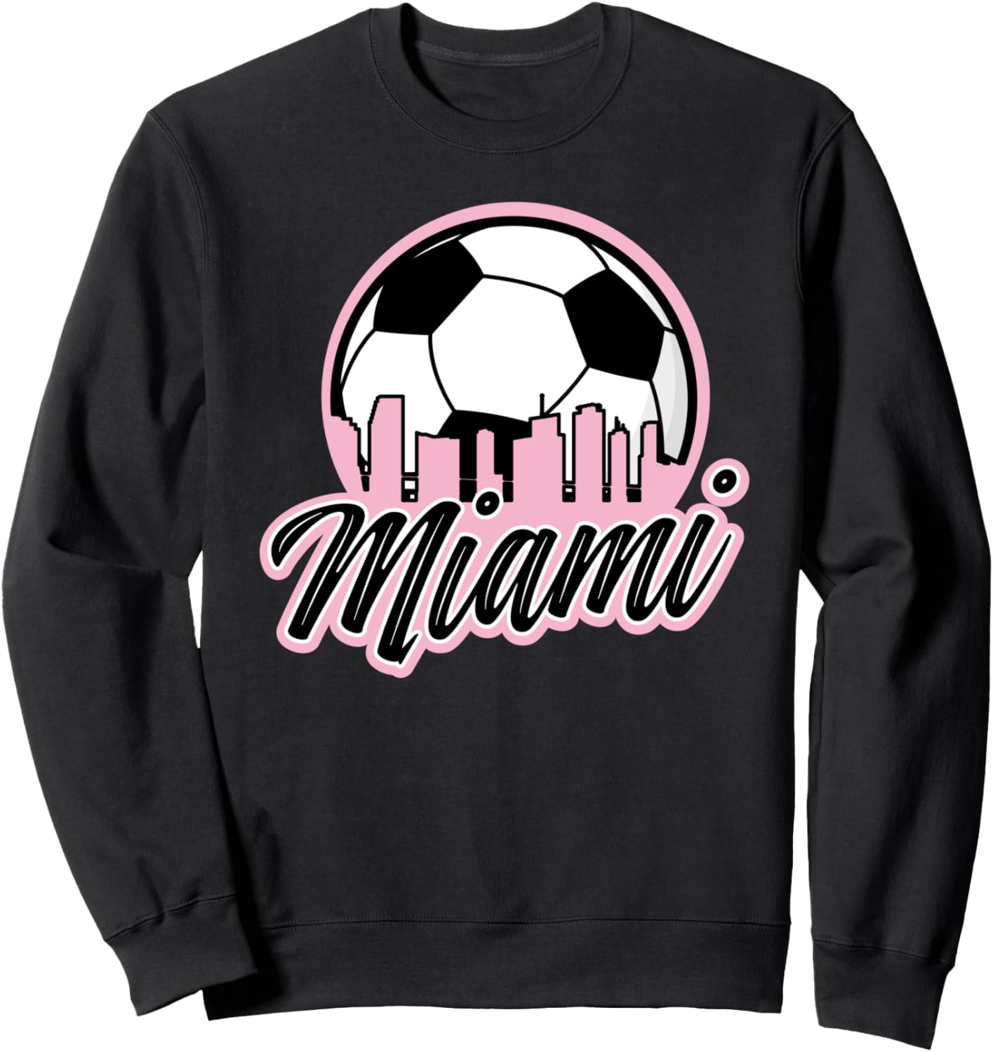 

Толстовка с символикой футбольного клуба Майами Лео Soccer Fans Miami, черный