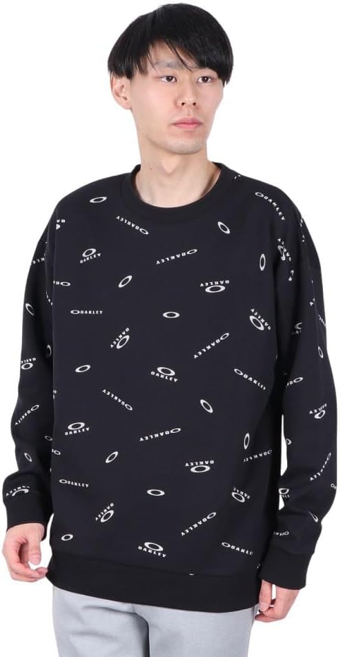 

Мужская толстовка с длинными рукавами и круглым вырезом FOUNDATIONAL FLEECE L/S CREW 3.0 Oakley, черный