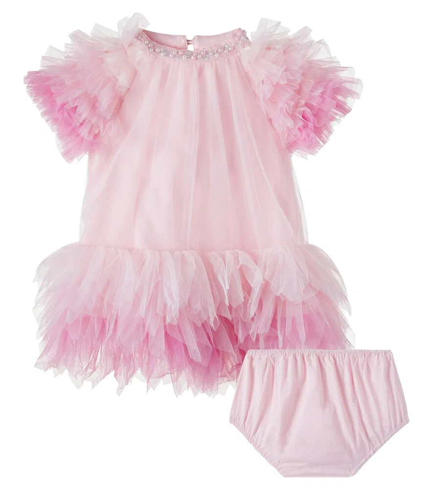 Комплект Baby Ocean Ember: платье и панталоны Tutu Du Monde, розовый