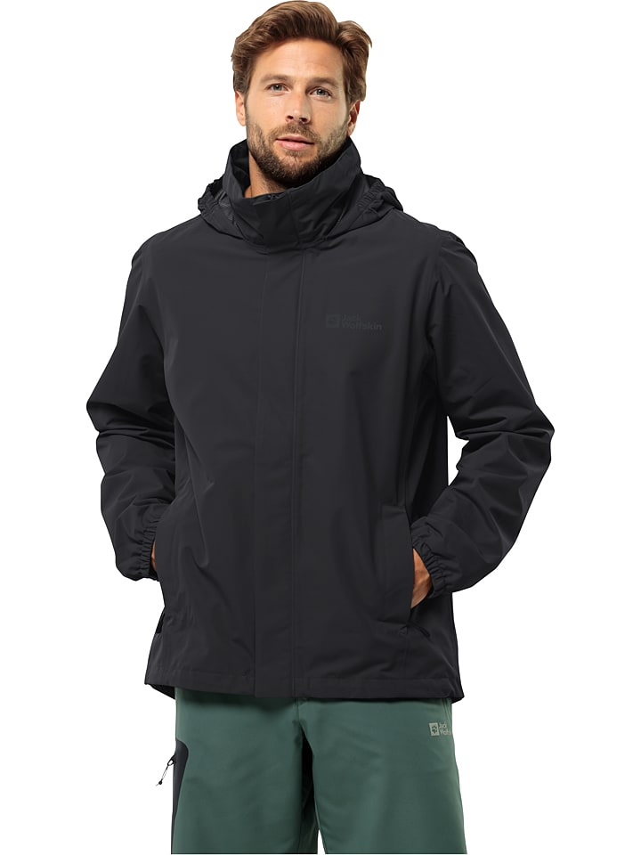 

Дождевик Stormy Point Jack Wolfskin, черный