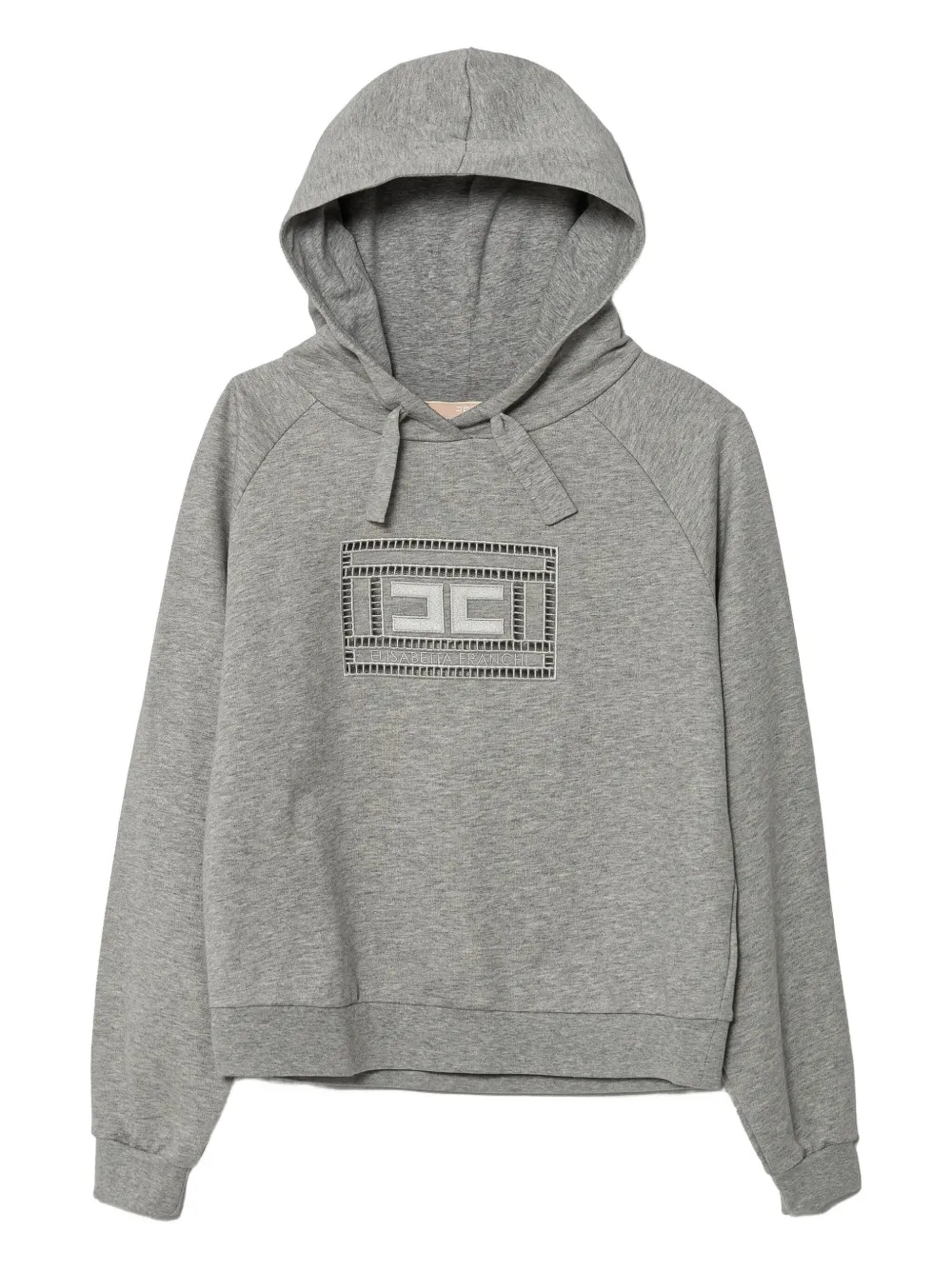 

Худи с вышитым логотипом Elisabetta Franchi La Mia Bambina, серый