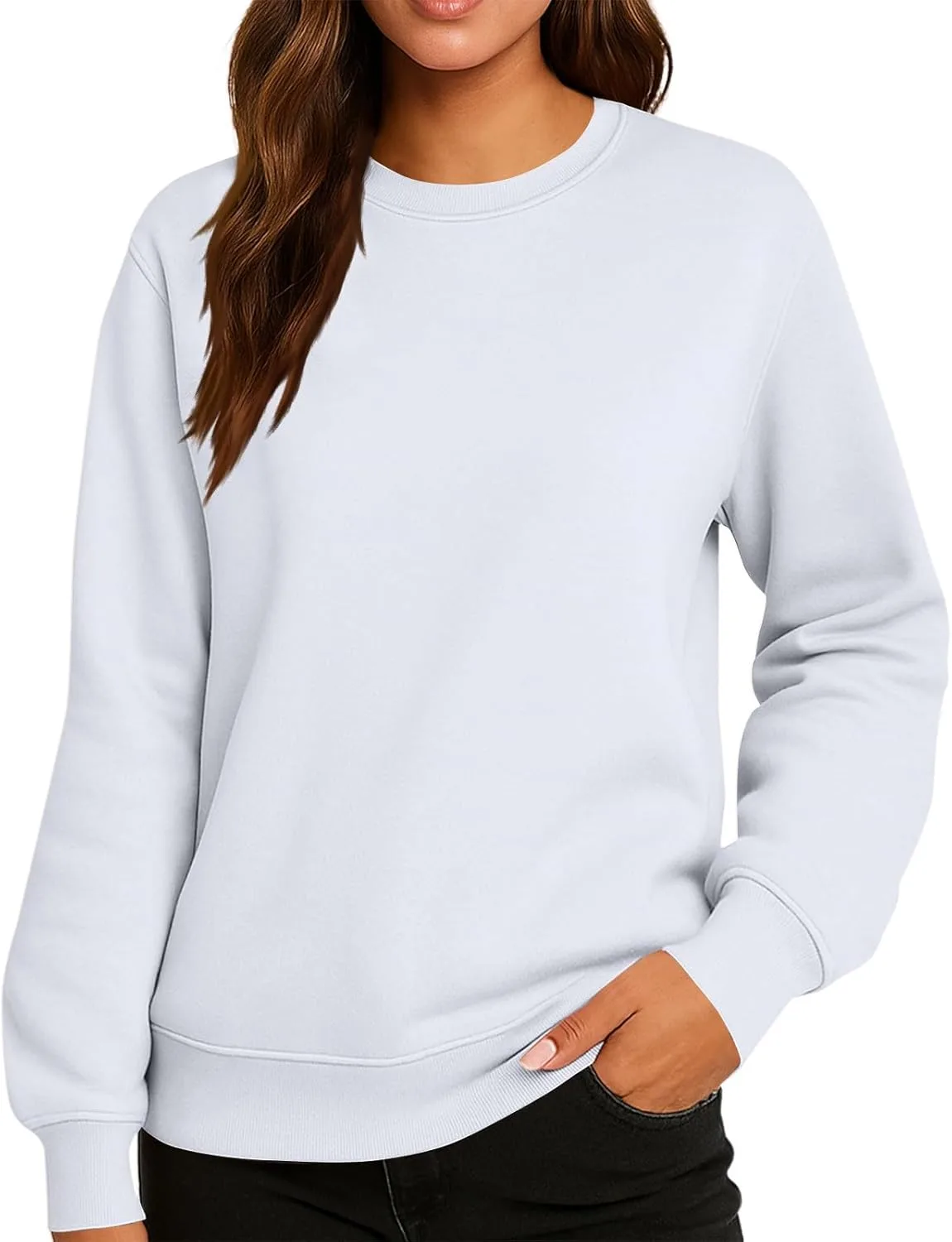 

Толстовка для женщин Casual Oversized с карманами Shusuen