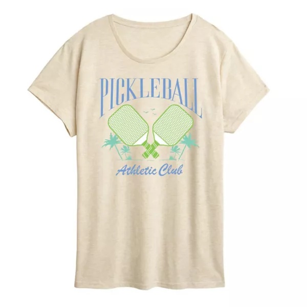 

Футболка с принтом Plus Pickleball Athletic Club Unbranded, бежевый