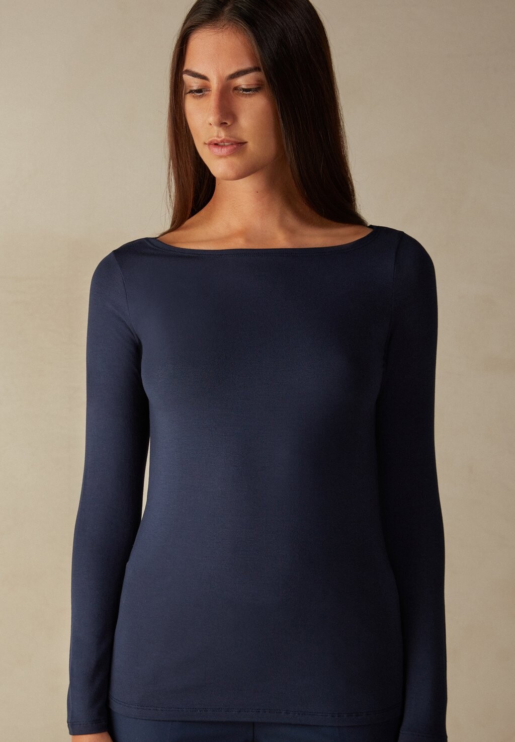 

Топ с длинными рукавами BOAT-NECK Intimissimi, цвет intense blue