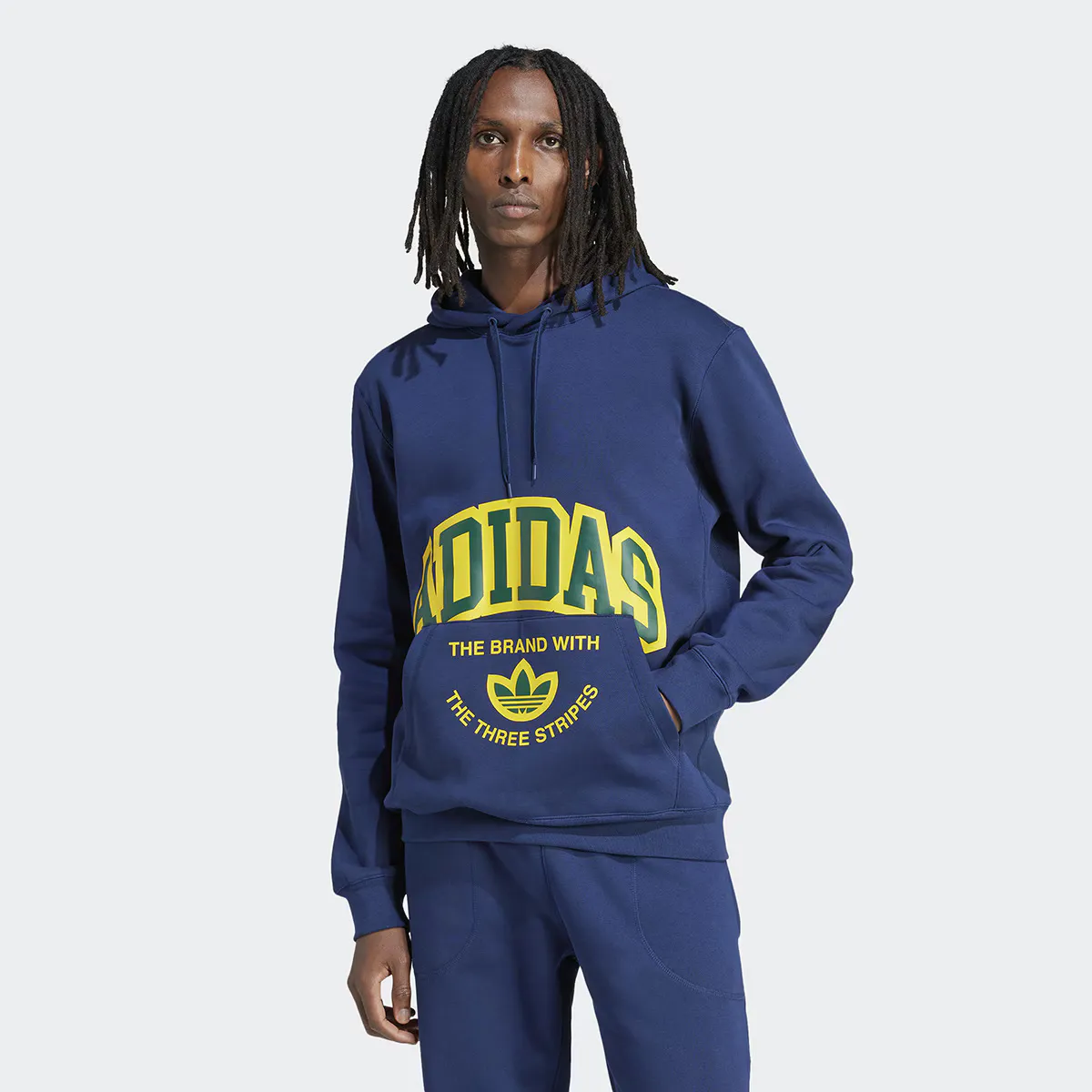 

Мужская толстовка Adidas Originals, синий/зеленый