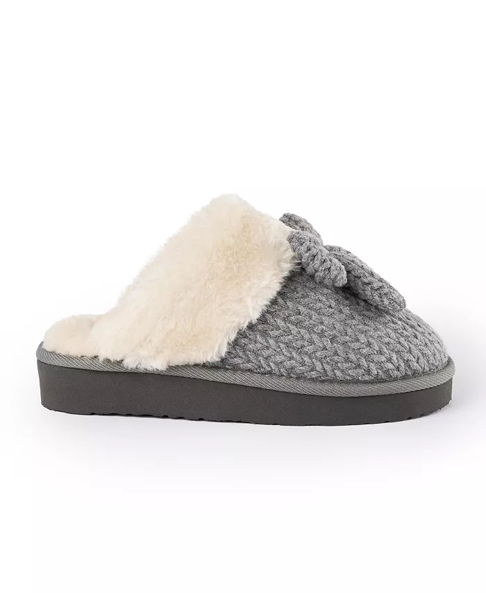 Женские вязаные тапочки Bowelle Scuff Sweater Minnetonka, серый — фото 4